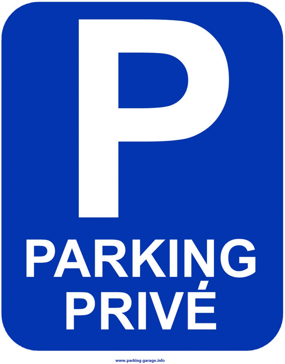 Panneau Parking Privé - Signalétique PVC Résistant Aux Intempéries | Fabriqué En France, Fixation Facile